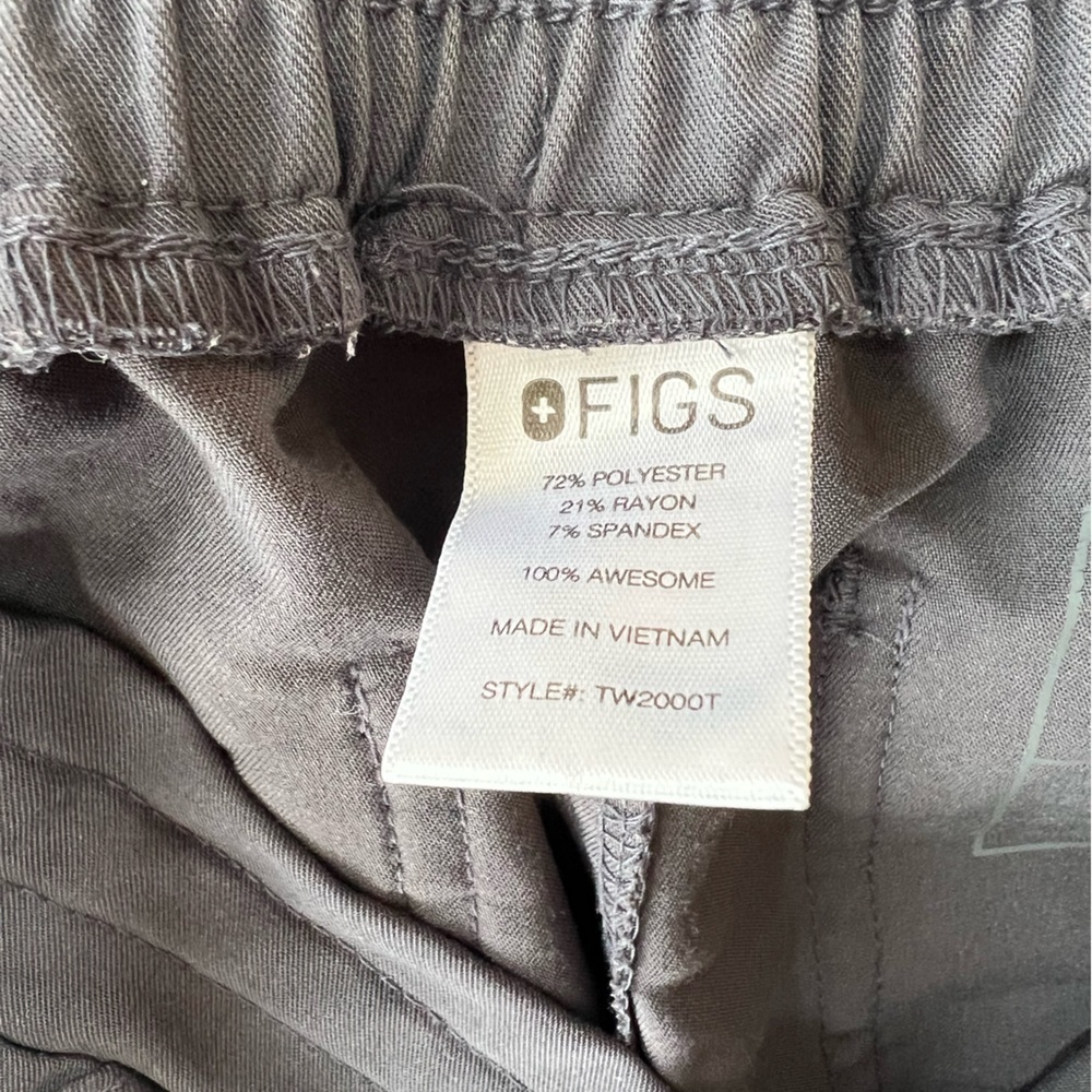 FIGS Yola Skinny Scrub Pants in Charcoal Grey (PO# 1873), size XS/T - Picture 8 of 9